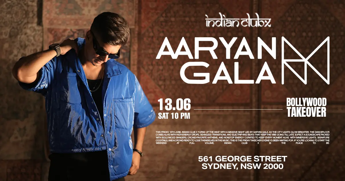 AARYAN GALA - Bollywood BIG BANG at Indianclubx, Sydney